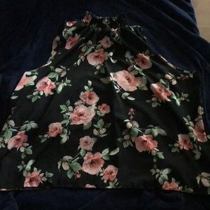 Floral sleeveless blouse